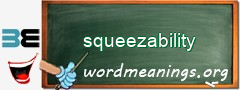 WordMeaning blackboard for squeezability